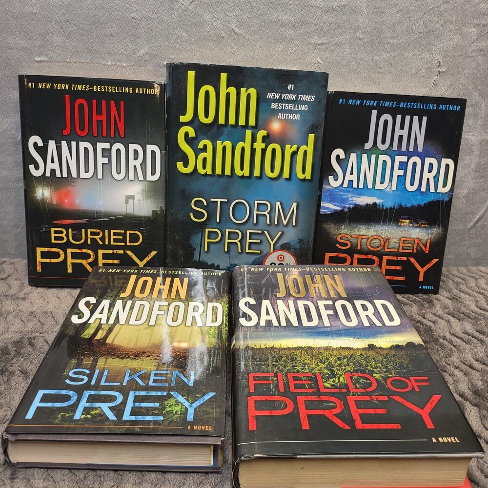Buried Prey John Sandford Putnam Hardcover 5-Book Set Black Dust Jackets Prey